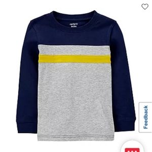 Carter's Toddler Boys Crew Neck Long Sleeve T-Shirt